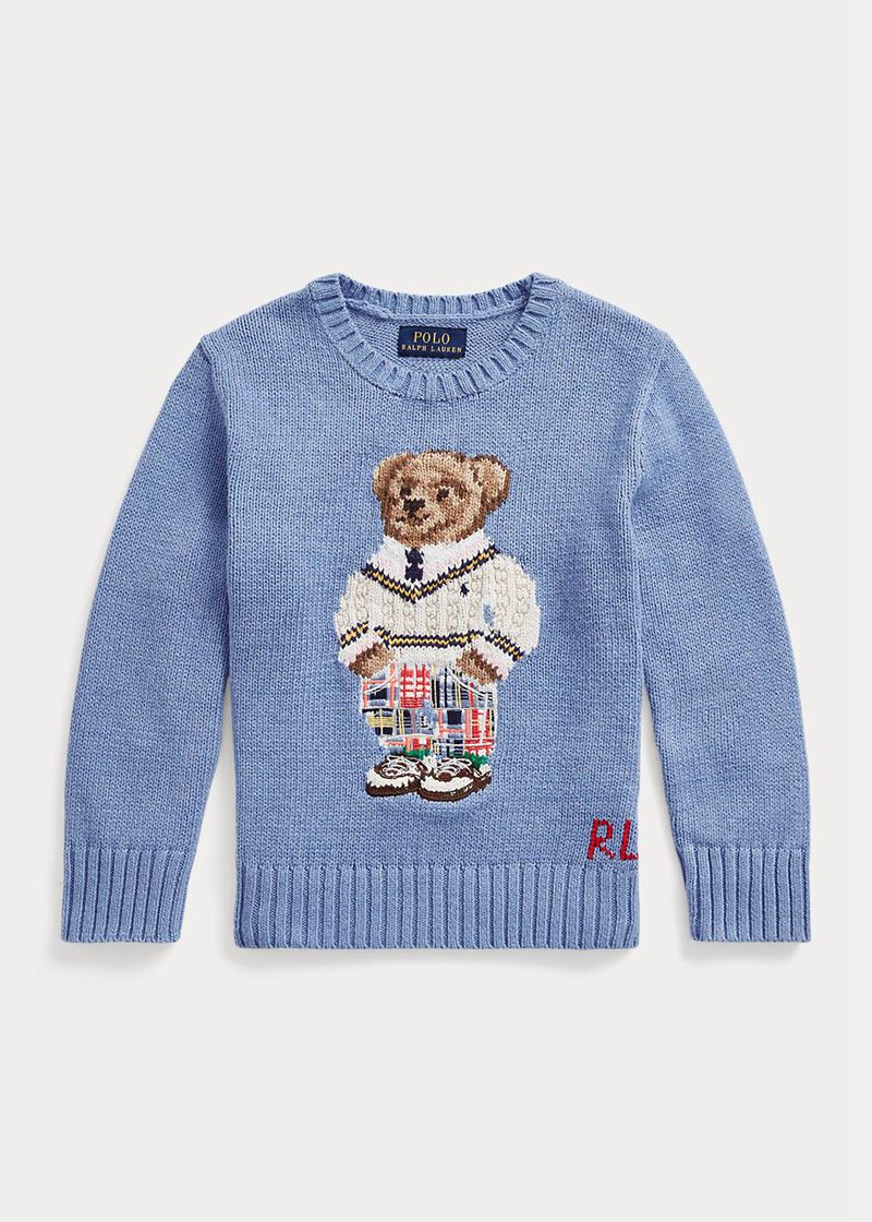 Sueter Ralph Lauren Niño 1.5-6 Años Polo Bear Cotton Jumper Chile Azules HQPWK-4329